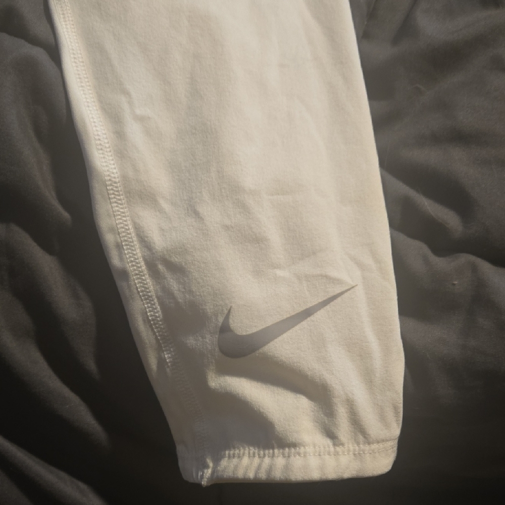 Nike Ivory Leggings with Gray Logo